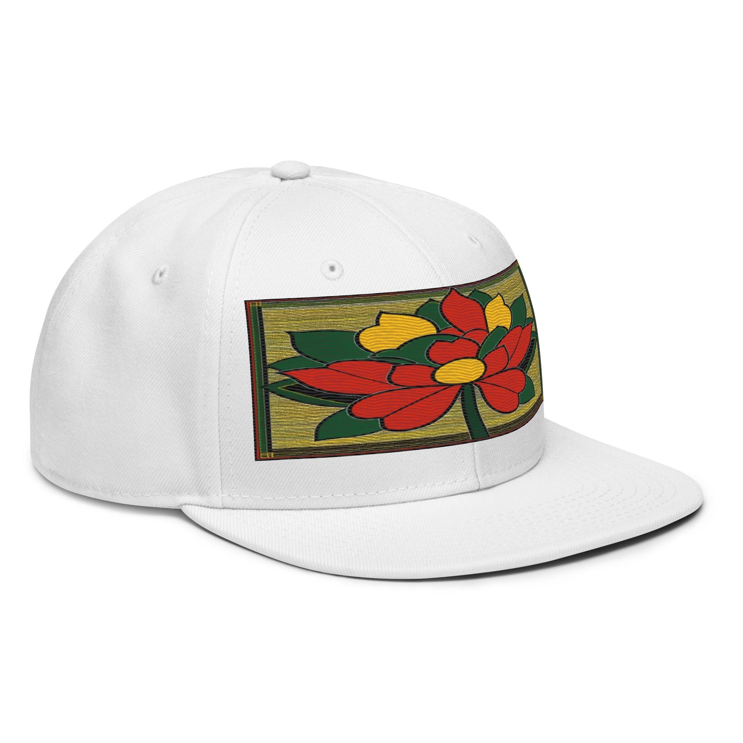 Nature-inspired Fashion: Realistic Flower Altarpiece Snapback Hat for Outdoor Enthusiasts - Dhalfashionistt