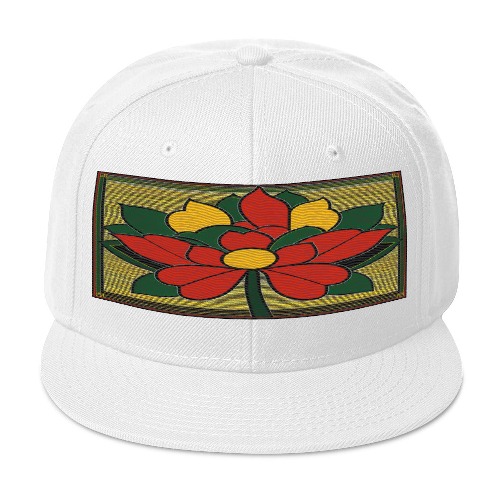 Nature-inspired Fashion: Realistic Flower Altarpiece Snapback Hat for Outdoor Enthusiasts - Dhalfashionistt