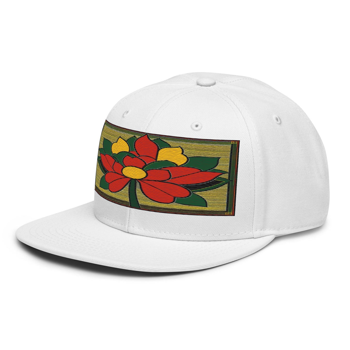 Nature-inspired Fashion: Realistic Flower Altarpiece Snapback Hat for Outdoor Enthusiasts - Dhalfashionistt