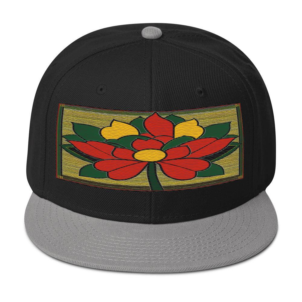 Nature-inspired Fashion: Realistic Flower Altarpiece Snapback Hat for Outdoor Enthusiasts - Dhalfashionistt