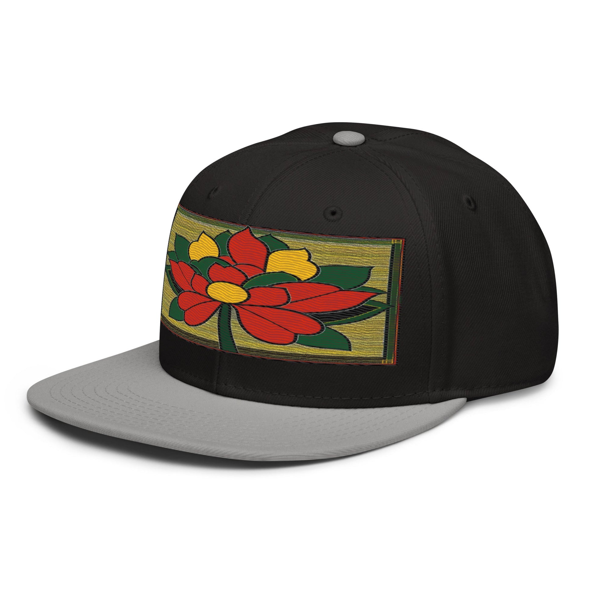 Nature-inspired Fashion: Realistic Flower Altarpiece Snapback Hat for Outdoor Enthusiasts - Dhalfashionistt