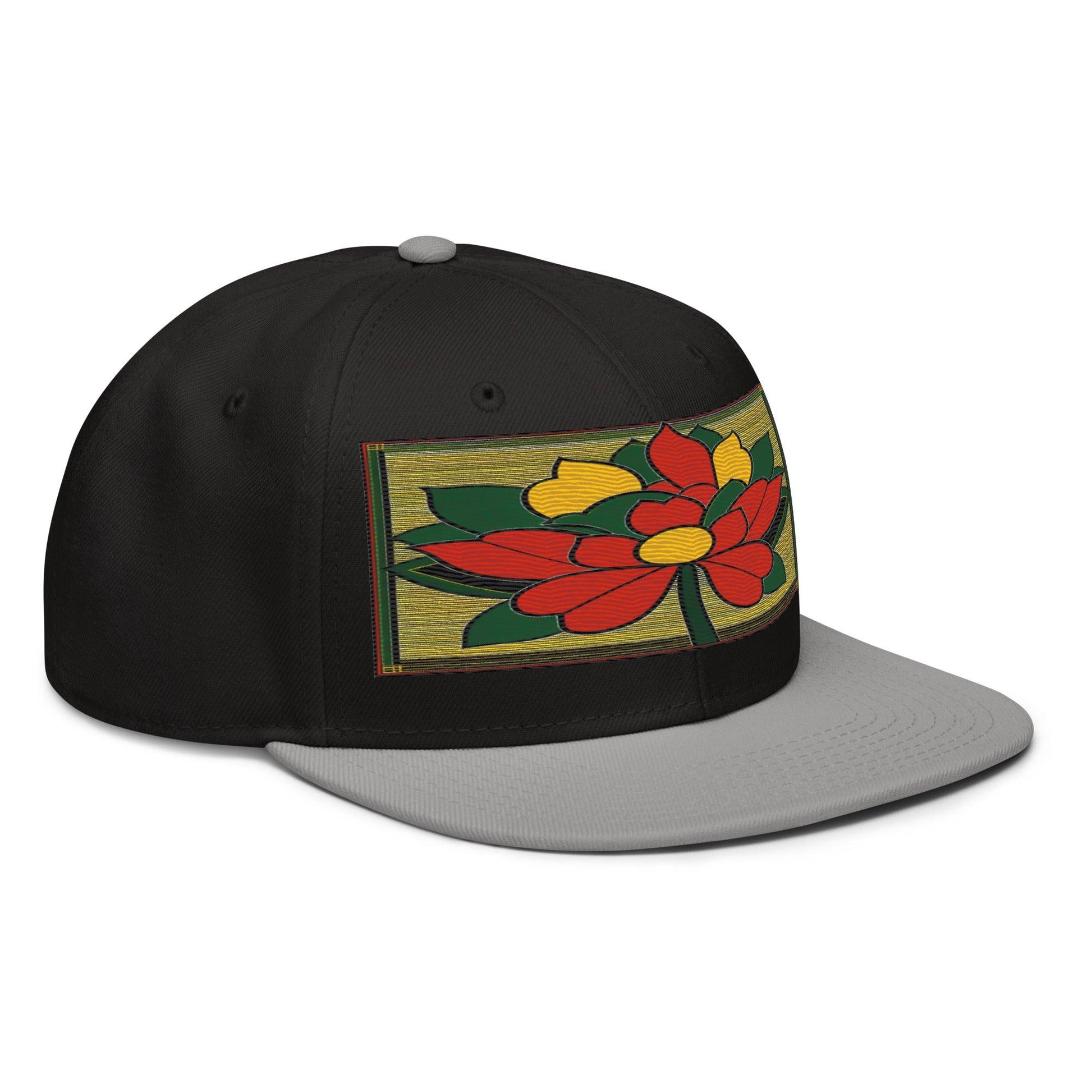 Nature-inspired Fashion: Realistic Flower Altarpiece Snapback Hat for Outdoor Enthusiasts - Dhalfashionistt