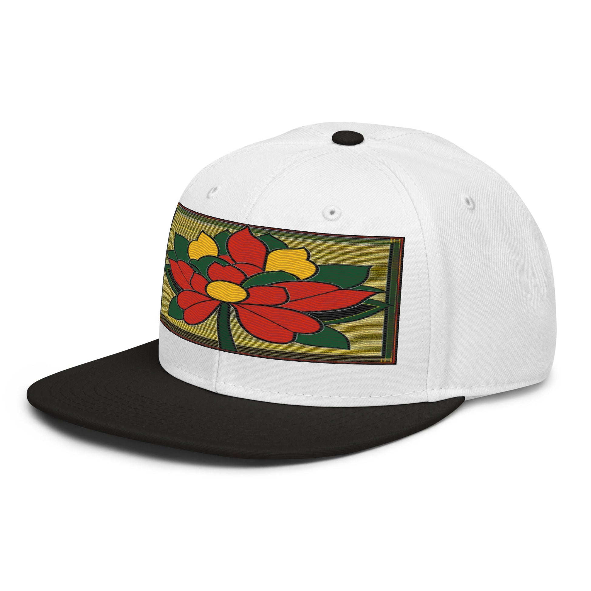 Nature-inspired Fashion: Realistic Flower Altarpiece Snapback Hat for Outdoor Enthusiasts - Dhalfashionistt