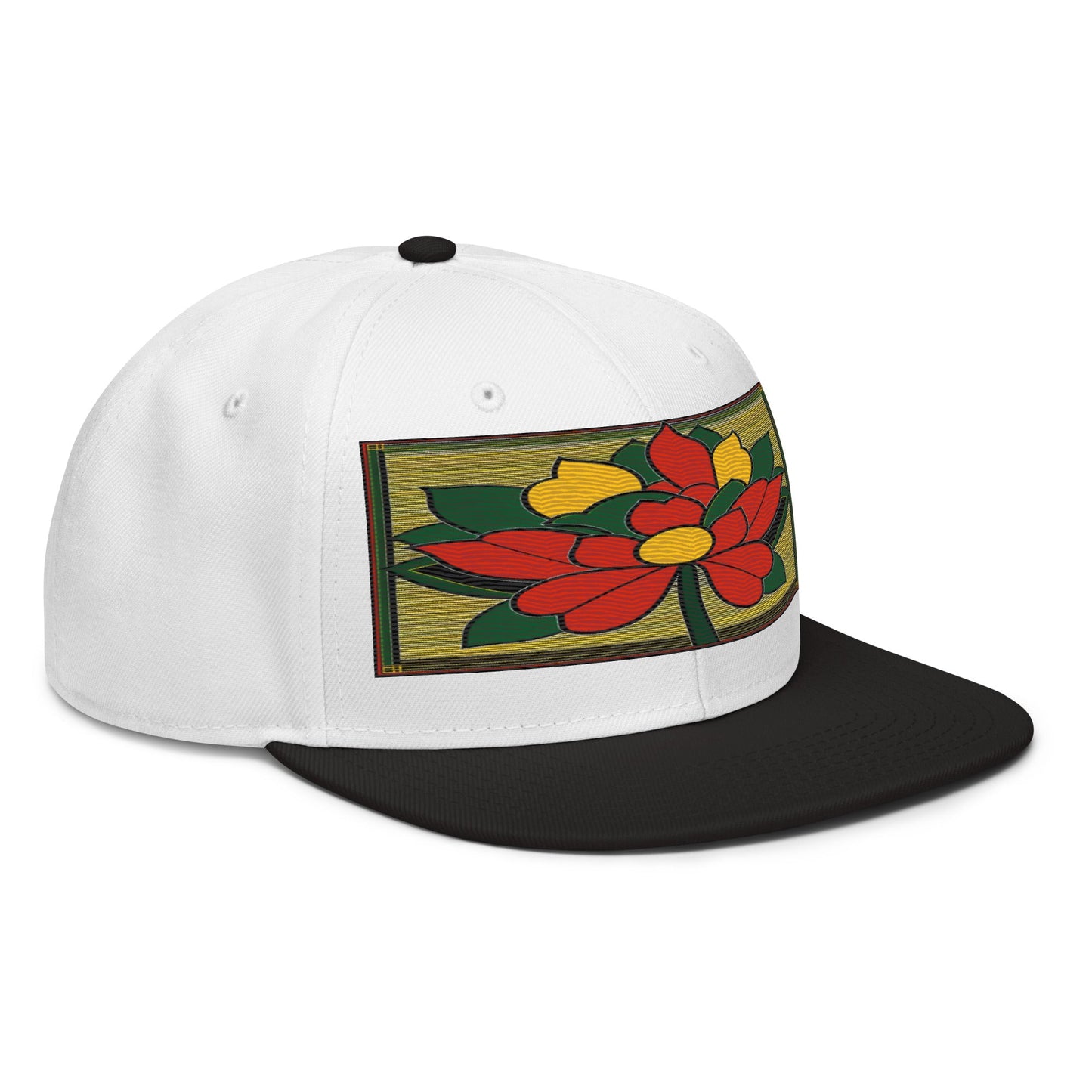 Nature-inspired Fashion: Realistic Flower Altarpiece Snapback Hat for Outdoor Enthusiasts - Dhalfashionistt