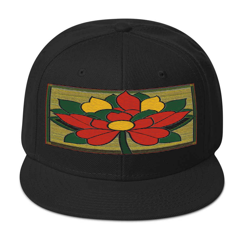 Nature-inspired Fashion: Realistic Flower Altarpiece Snapback Hat for Outdoor Enthusiasts - Dhalfashionistt