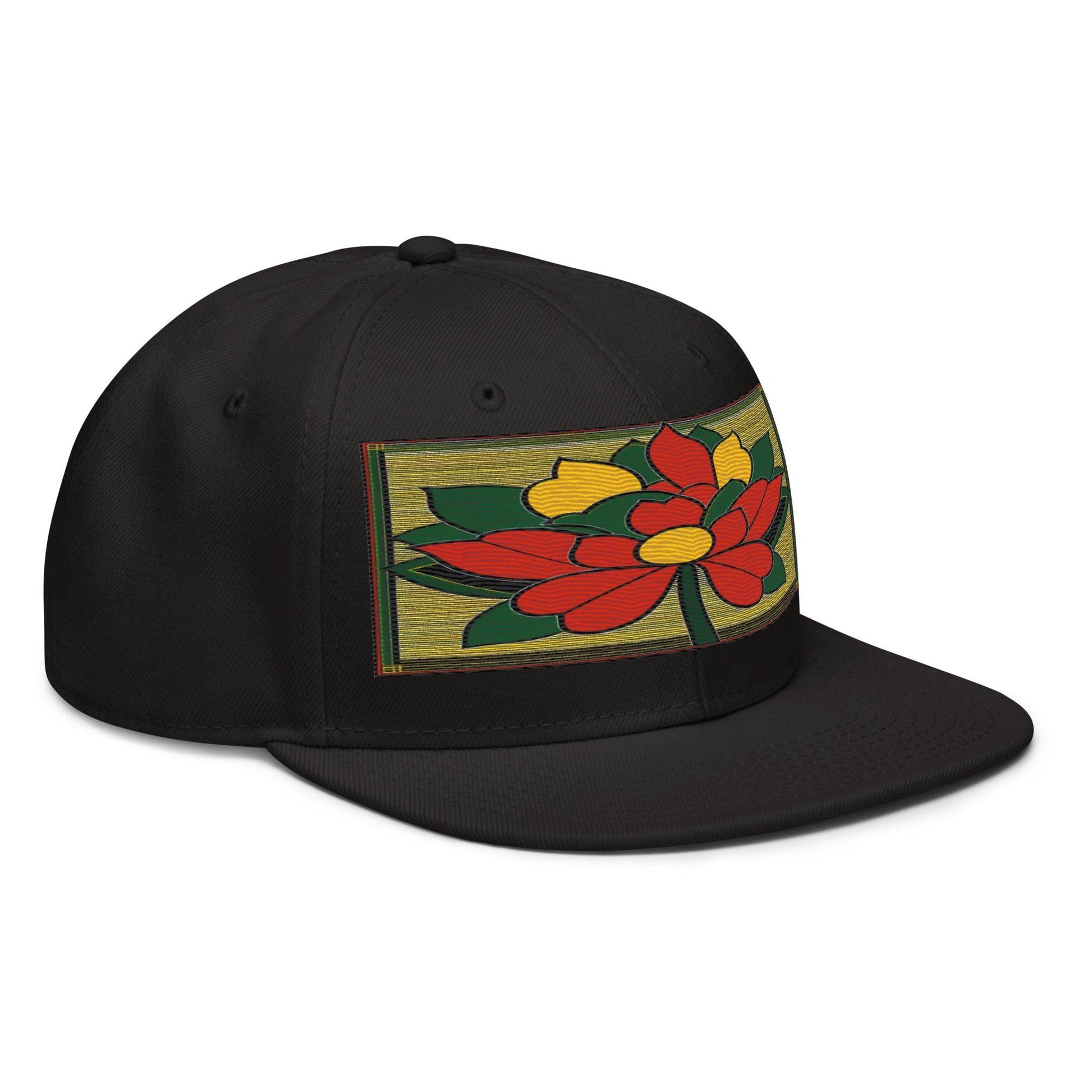 Nature-inspired Fashion: Realistic Flower Altarpiece Snapback Hat for Outdoor Enthusiasts - Dhalfashionistt