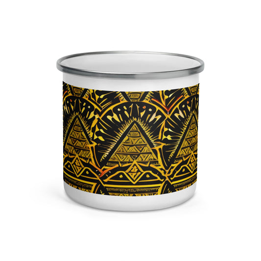 Novelty Aztec Sun Pyramid Camp Mug for Adventurous Drinkers - Dhalfashionistt