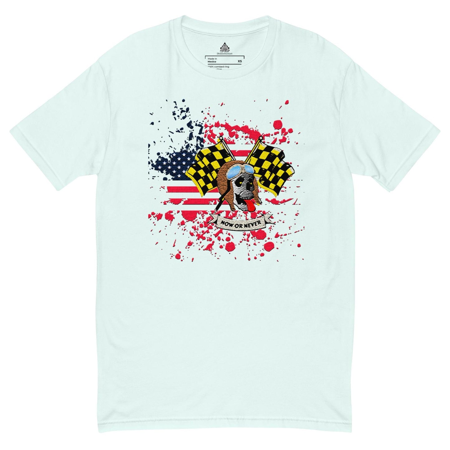 Dhalfashionistt Now or Never Shirt | Pilot Skull Graphic Tee | Checkered Race Flag Shirt Checkered Flag Shirt Comfortable Tee Form-Fitting Top Gift for Him Gift Idea Lightweight Shirt Men's Clothing Motorcycle Race Shirt Now or Never Shirt oversized shirt Pilot Skull Shirt Race Enthusiast Race Flag Shirt Racing Shirt Staple Wardrobe Piece Streetwear Trendy Shirt Unique Design Free Text