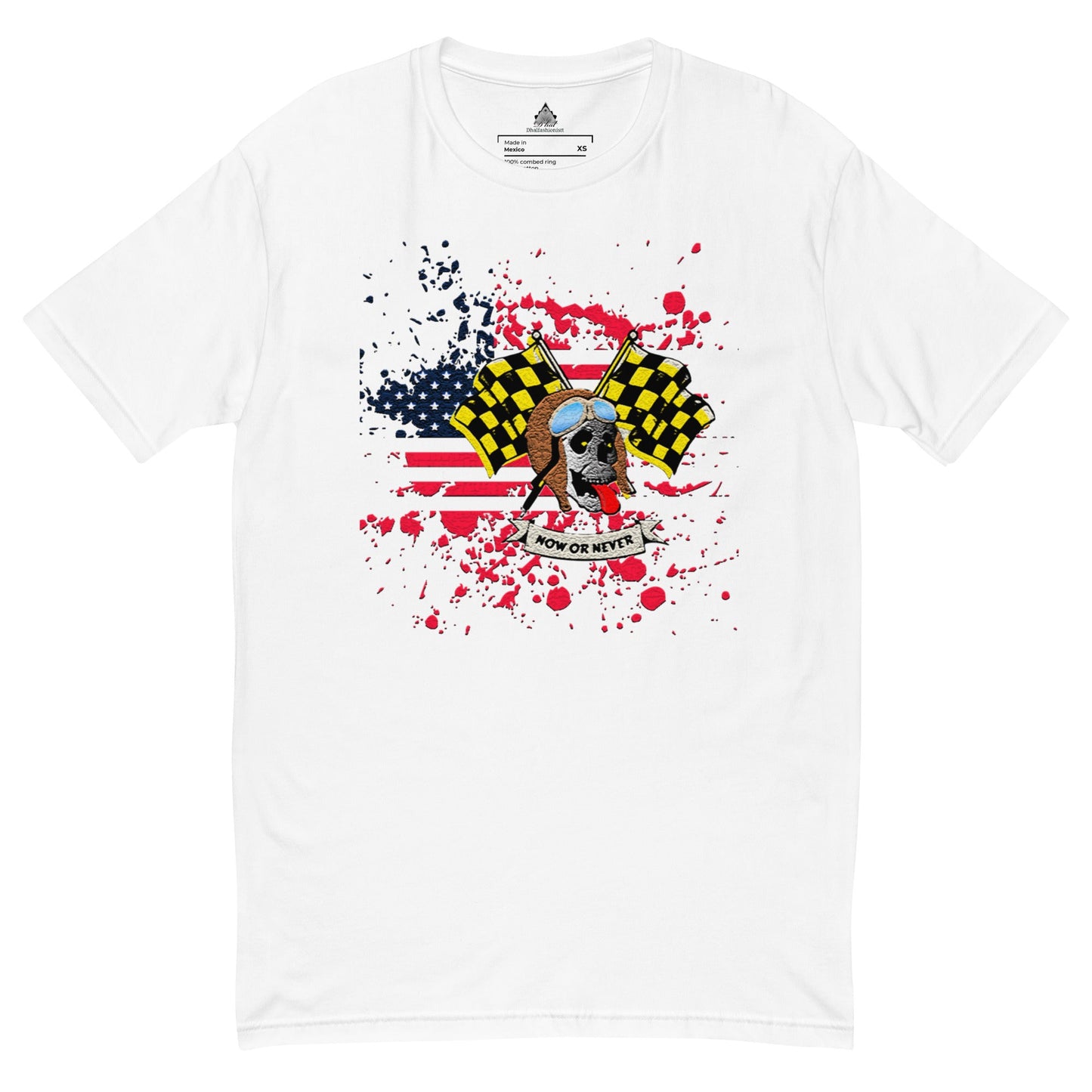 Dhalfashionistt Now or Never Shirt | Pilot Skull Graphic Tee | Checkered Race Flag Shirt Checkered Flag Shirt Comfortable Tee Form-Fitting Top Gift for Him Gift Idea Lightweight Shirt Men's Clothing Motorcycle Race Shirt Now or Never Shirt oversized shirt Pilot Skull Shirt Race Enthusiast Race Flag Shirt Racing Shirt Staple Wardrobe Piece Streetwear Trendy Shirt Unique Design Free Text