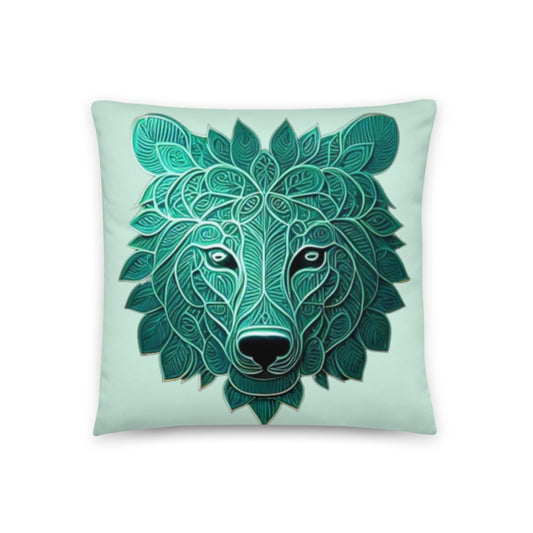 Ornate Decorative Wolf Pillow | Contemporary Home Stylings - Dhalfashionistt