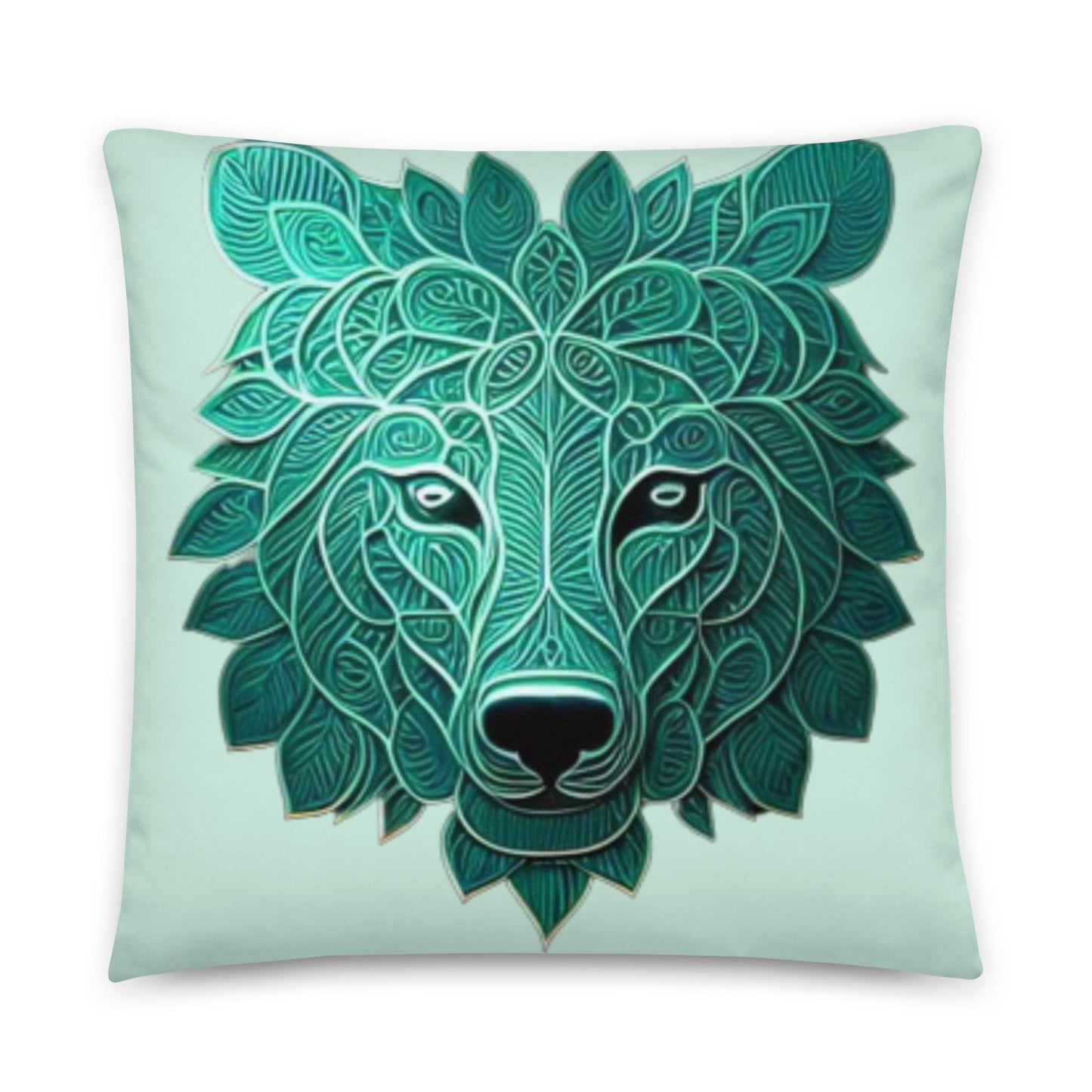 Ornate Decorative Wolf Pillow | Contemporary Home Stylings - Dhalfashionistt