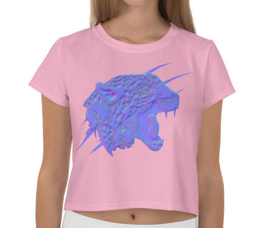 Dhalfashionistt Oversize Jaguar Animal Graphic Crop Tee| Nature Inspired All-Over Design Animal Print Shirt Art Lovers Fashion Art-Inspired Clothing Classic Fit Top Comfort Colors Fashionable Apparel Gift for Her Gift Ideas for Her Graphic Tee Crop Tee Jaguar Animal Print Nature Lover's Gift Oversize Crop Top Premium Quality Unique Prints Women's Clothing Free Text