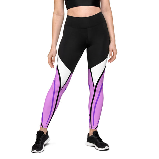 Oversized Arrow Sports Leggings | Comfortable Gym Clothes | Comfy Yoga Wear - Dhalfashionistt