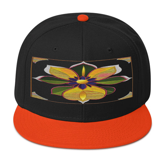 Stay on Trend with the Realistic Flower Altarpiece Snapback Hat: A Floral Delight - Dhalfashionistt