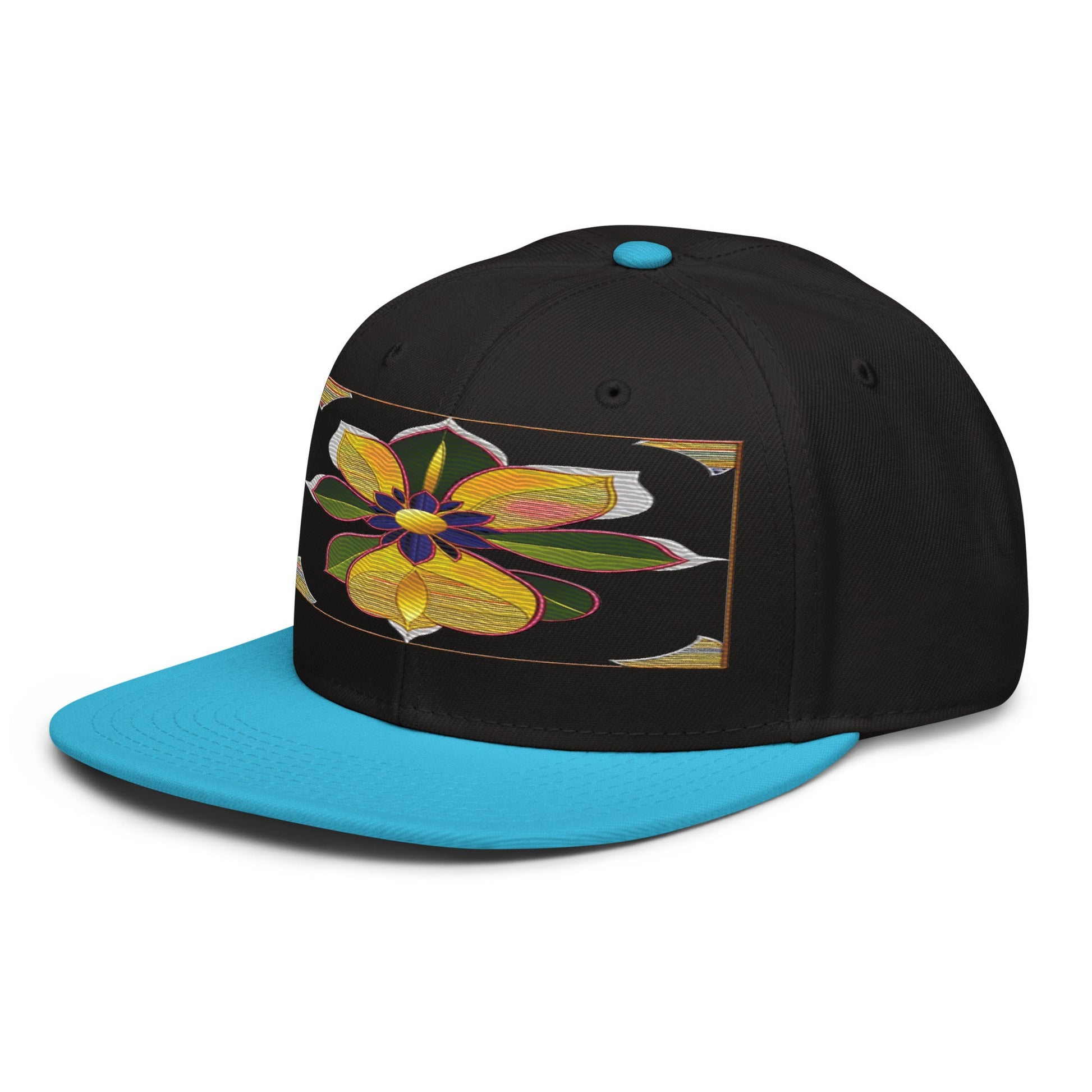 Stay on Trend with the Realistic Flower Altarpiece Snapback Hat: A Floral Delight - Dhalfashionistt