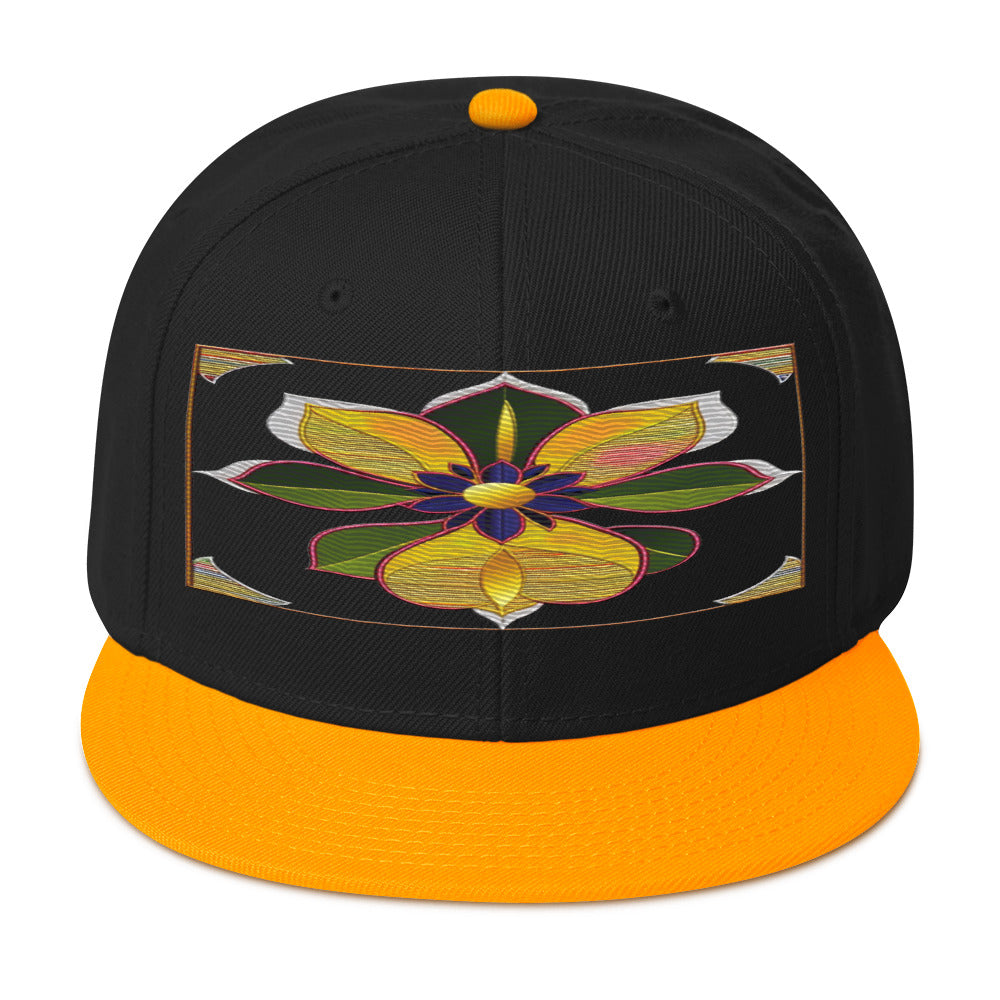 Stay on Trend with the Realistic Flower Altarpiece Snapback Hat: A Floral Delight - Dhalfashionistt