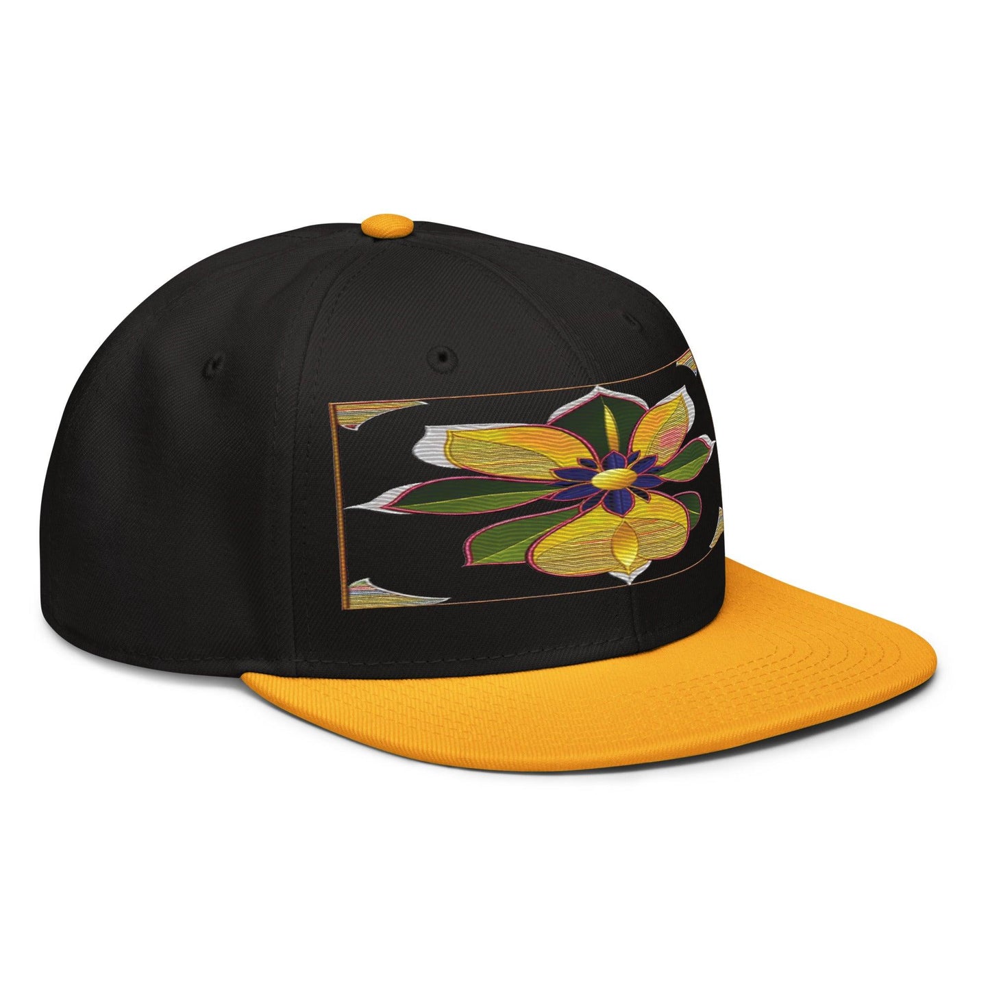 Stay on Trend with the Realistic Flower Altarpiece Snapback Hat: A Floral Delight - Dhalfashionistt