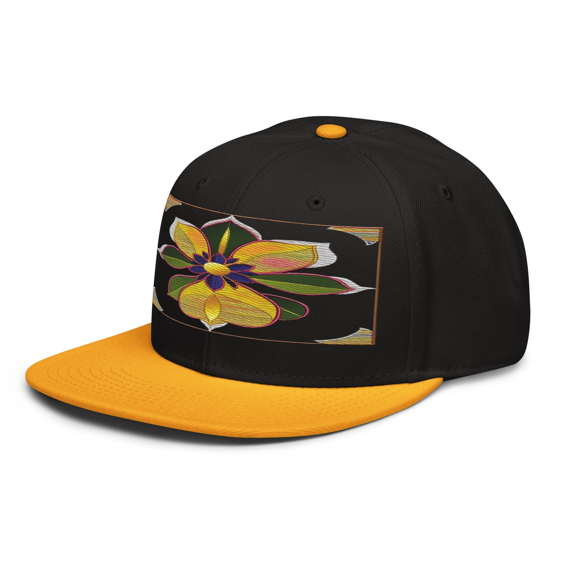 Stay on Trend with the Realistic Flower Altarpiece Snapback Hat: A Floral Delight - Dhalfashionistt