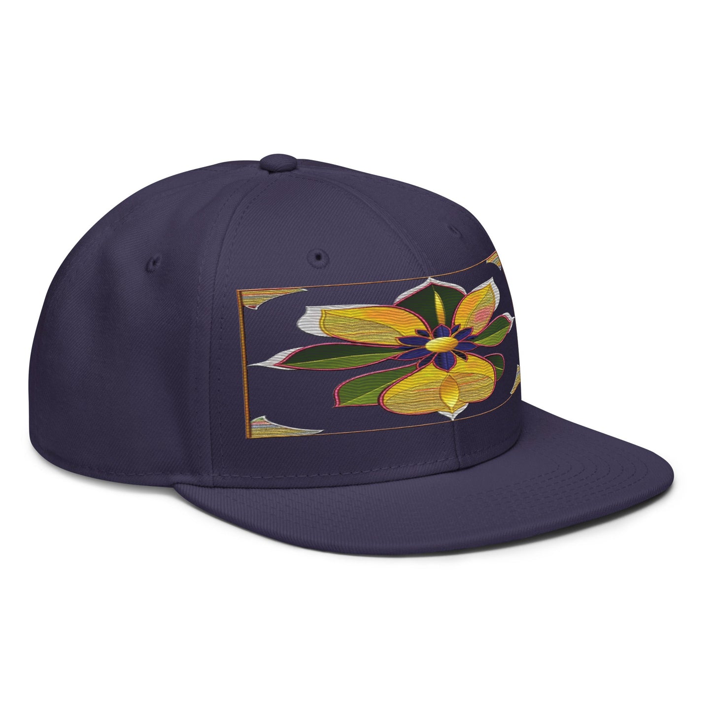 Stay on Trend with the Realistic Flower Altarpiece Snapback Hat: A Floral Delight - Dhalfashionistt