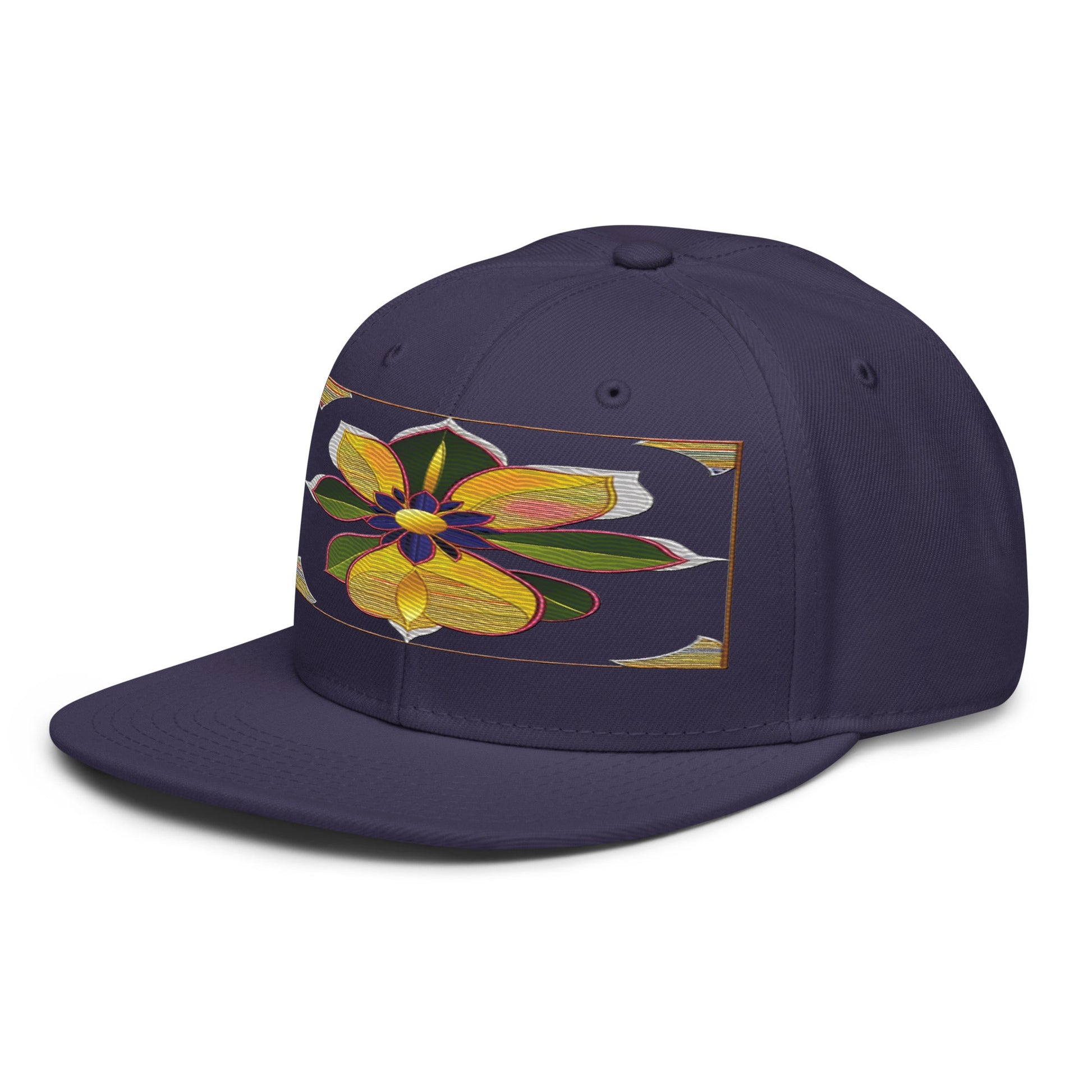 Stay on Trend with the Realistic Flower Altarpiece Snapback Hat: A Floral Delight - Dhalfashionistt