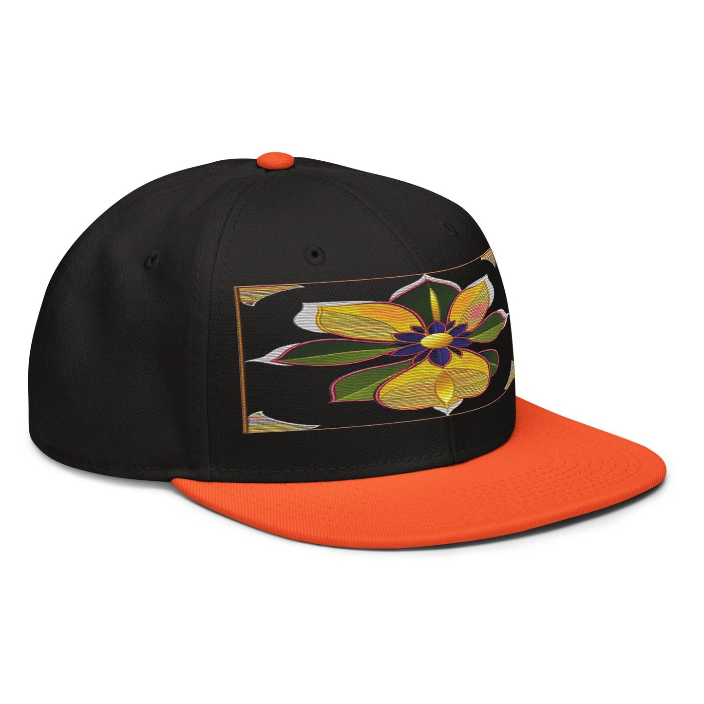 Stay on Trend with the Realistic Flower Altarpiece Snapback Hat: A Floral Delight - Dhalfashionistt