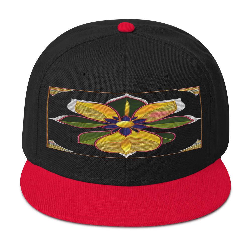 Stay on Trend with the Realistic Flower Altarpiece Snapback Hat: A Floral Delight - Dhalfashionistt