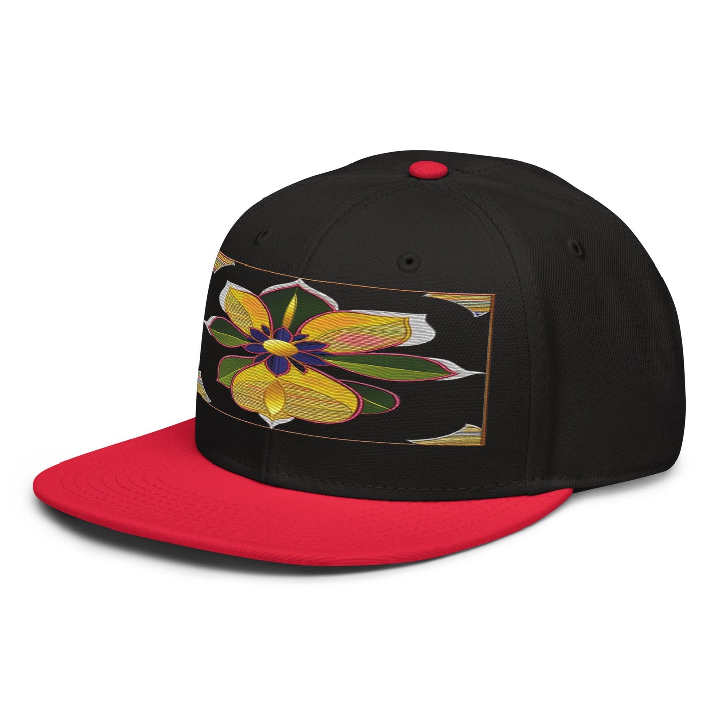 Stay on Trend with the Realistic Flower Altarpiece Snapback Hat: A Floral Delight - Dhalfashionistt