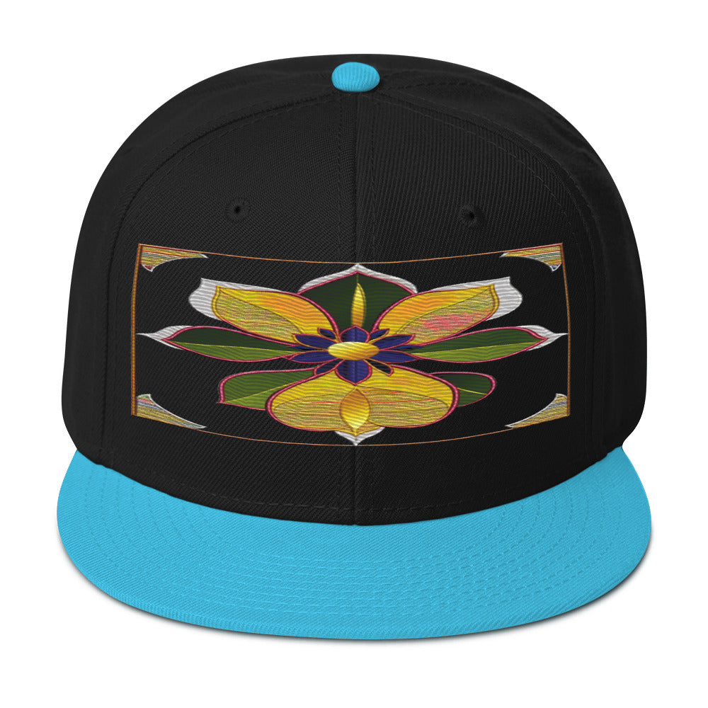 Stay on Trend with the Realistic Flower Altarpiece Snapback Hat: A Floral Delight - Dhalfashionistt