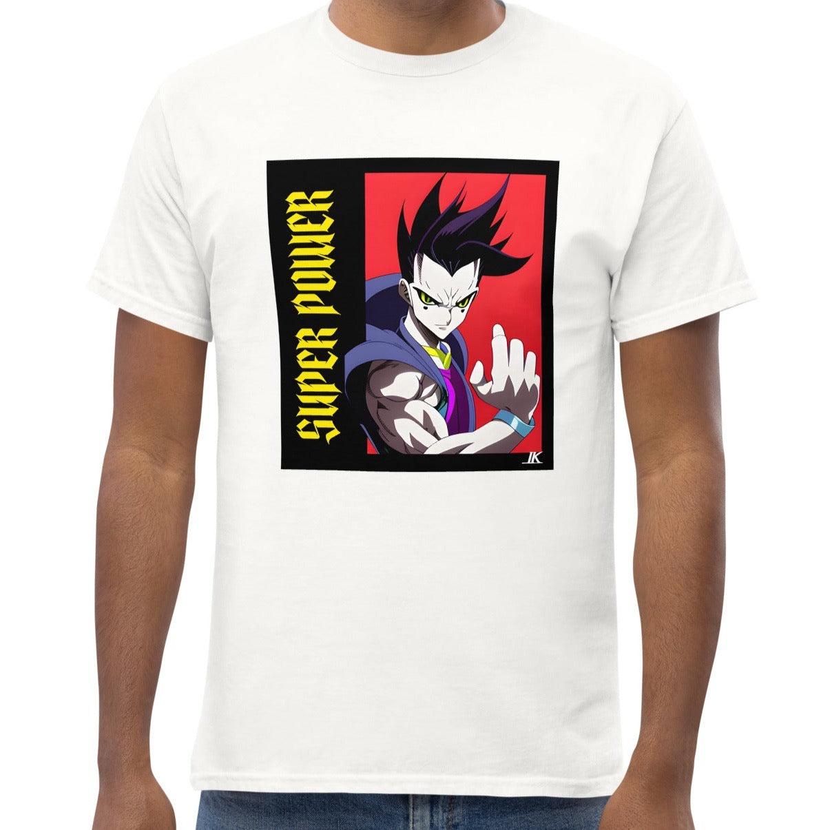 Dhalfashionistt Super Power Graphic Tee - Motivational Quotes Oversize Shirt Anime Manga Art Lovers Comfort Colors Gift for Him Graphic Tee Japan Anime Japanese Art Man Power Manga Lovers Men's Classic Tee Motivational Quotes My Hero Academia Streetwear Fashion Super Power Free Text