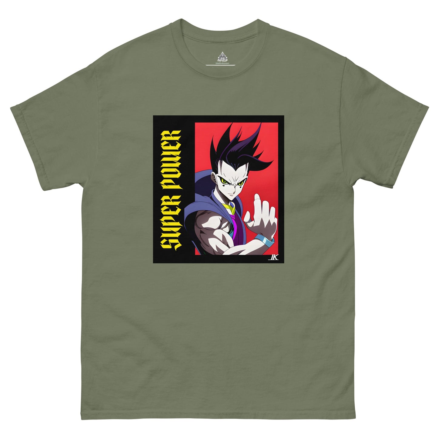 Dhalfashionistt Super Power Graphic Tee - Motivational Quotes Oversize Shirt Anime Manga Art Lovers Comfort Colors Gift for Him Graphic Tee Japan Anime Japanese Art Man Power Manga Lovers Men's Classic Tee Motivational Quotes My Hero Academia Streetwear Fashion Super Power Free Text