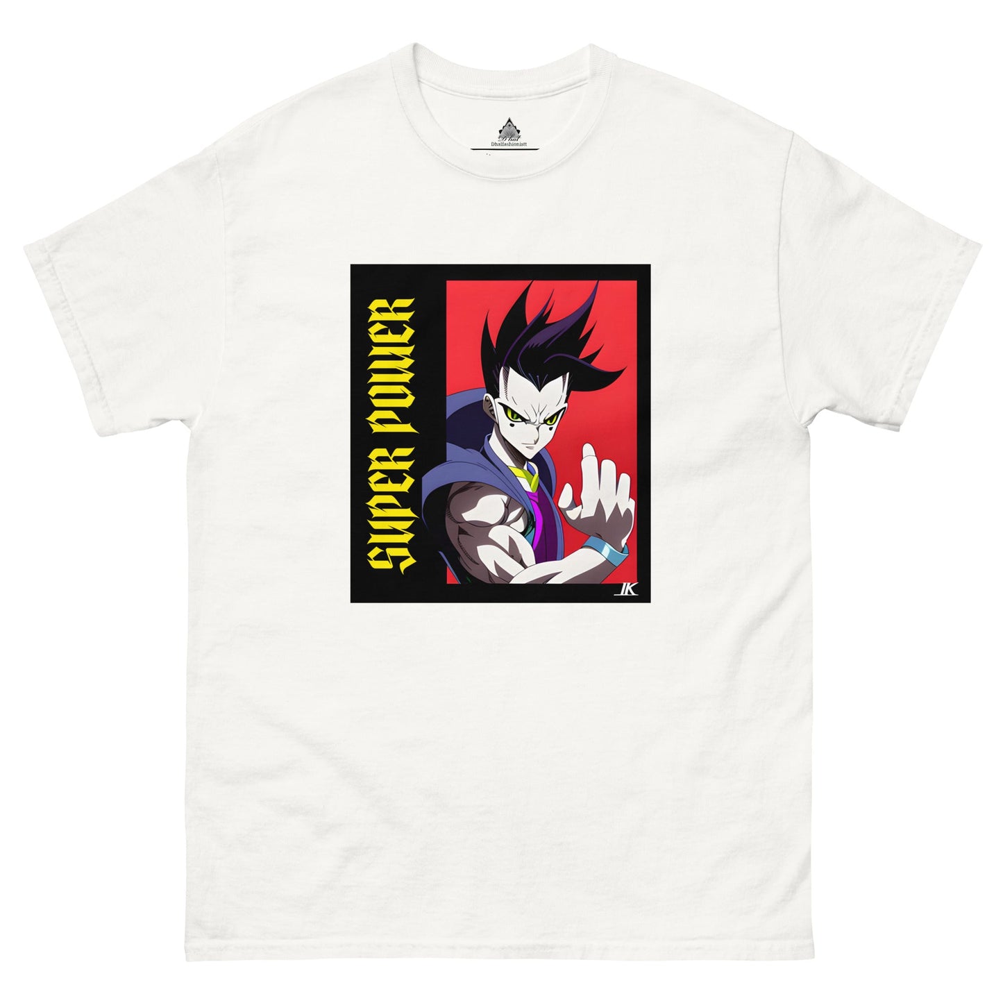 Dhalfashionistt Super Power Graphic Tee - Motivational Quotes Oversize Shirt Anime Manga Art Lovers Comfort Colors Gift for Him Graphic Tee Japan Anime Japanese Art Man Power Manga Lovers Men's Classic Tee Motivational Quotes My Hero Academia Streetwear Fashion Super Power Free Text