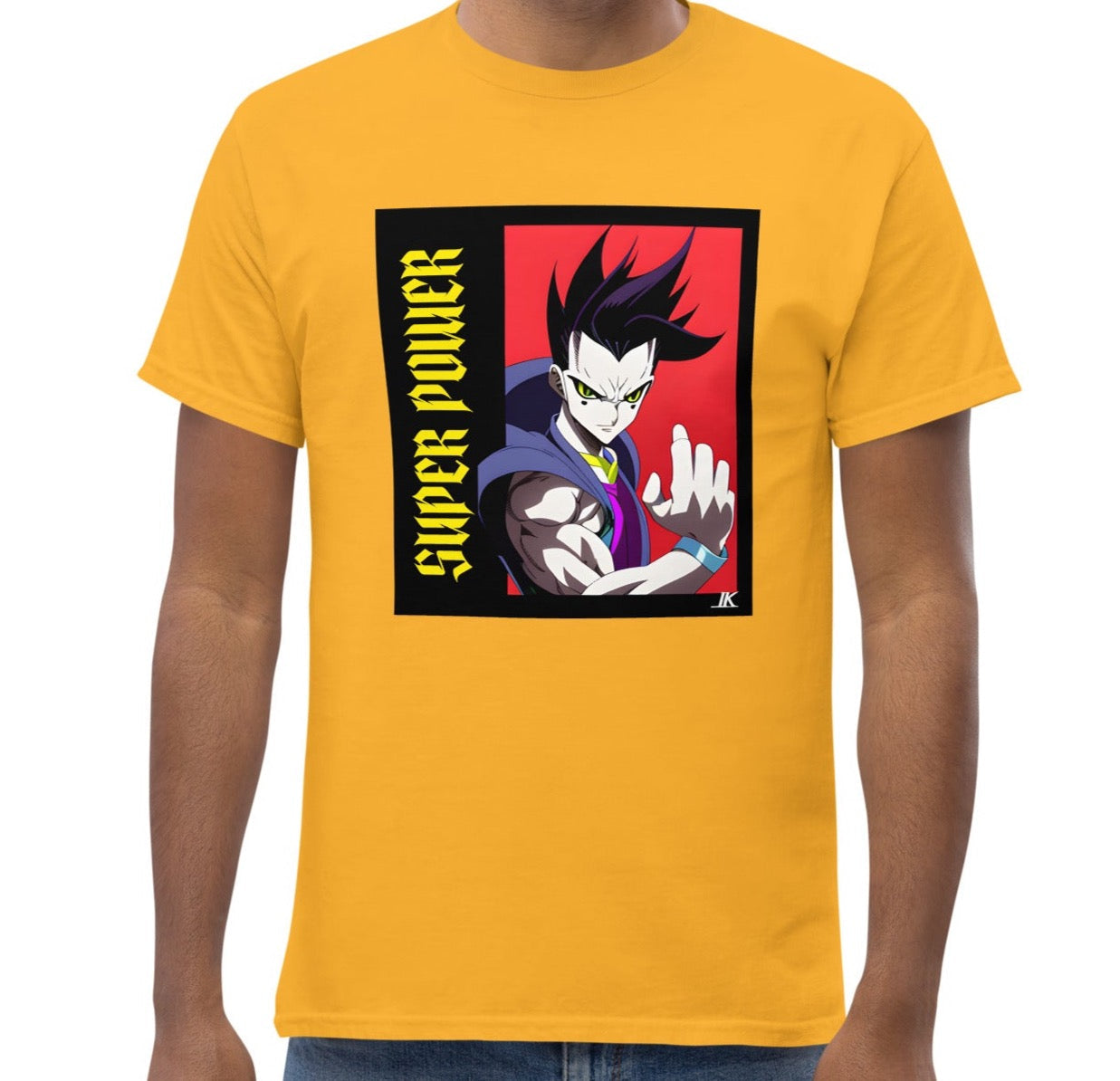 Dhalfashionistt Super Power Graphic Tee - Motivational Quotes Oversize Shirt Anime Manga Art Lovers Comfort Colors Gift for Him Graphic Tee Japan Anime Japanese Art Man Power Manga Lovers Men's Classic Tee Motivational Quotes My Hero Academia Streetwear Fashion Super Power Free Text