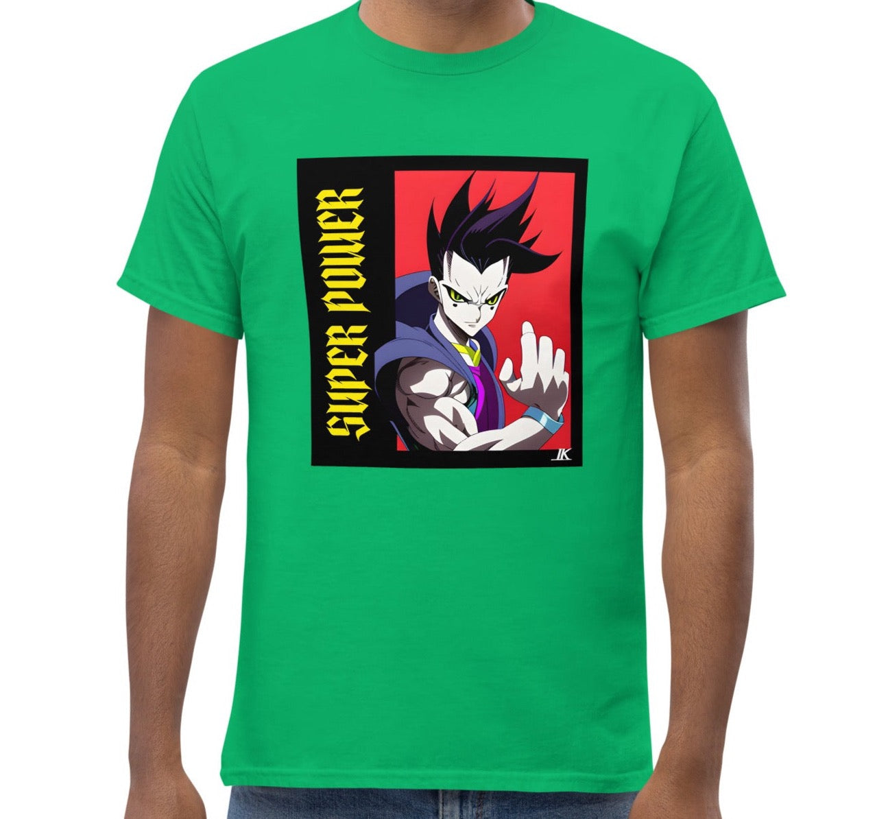 Dhalfashionistt Super Power Graphic Tee - Motivational Quotes Oversize Shirt Anime Manga Art Lovers Comfort Colors Gift for Him Graphic Tee Japan Anime Japanese Art Man Power Manga Lovers Men's Classic Tee Motivational Quotes My Hero Academia Streetwear Fashion Super Power Free Text