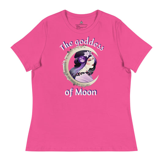 Dhalfashionistt The Goddess of Moon Vintage Shirt | Quotes Graphic Tee Aesthetic Moon Art Lovers art nouveau Art Quotes Comfort Colors Gift for Her Graphic Tee Moon Lovers Mythical Moon oversized shirt Pretty Face Vintage Streetwear Fashion The Goddess of Moon Vintage Moon Shirt Vintage Shirt Women's Classic Tee Women's Clothing Free Text