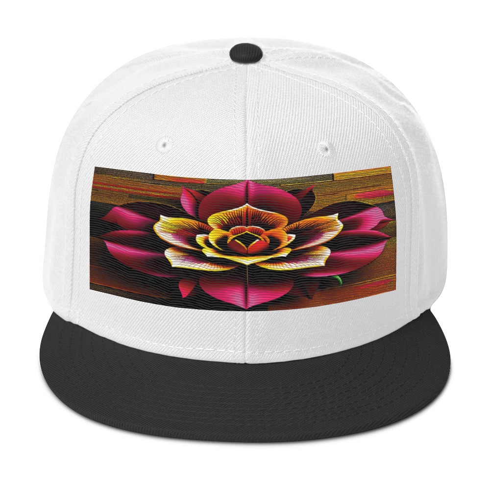 The Perfect Accessory: Realistic Flower Altarpiece Snapback Hat with High-Quality Floral Design - Dhalfashionistt