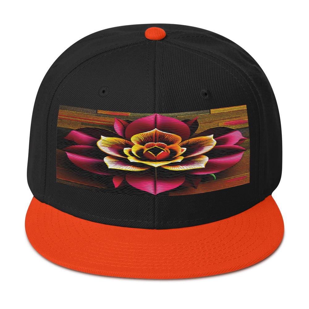 The Perfect Accessory: Realistic Flower Altarpiece Snapback Hat with High-Quality Floral Design - Dhalfashionistt