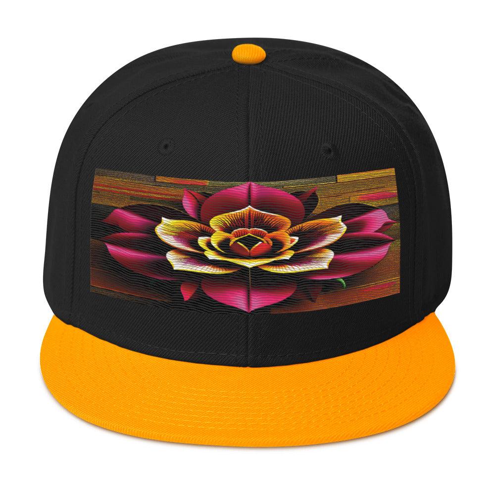 The Perfect Accessory: Realistic Flower Altarpiece Snapback Hat with High-Quality Floral Design - Dhalfashionistt