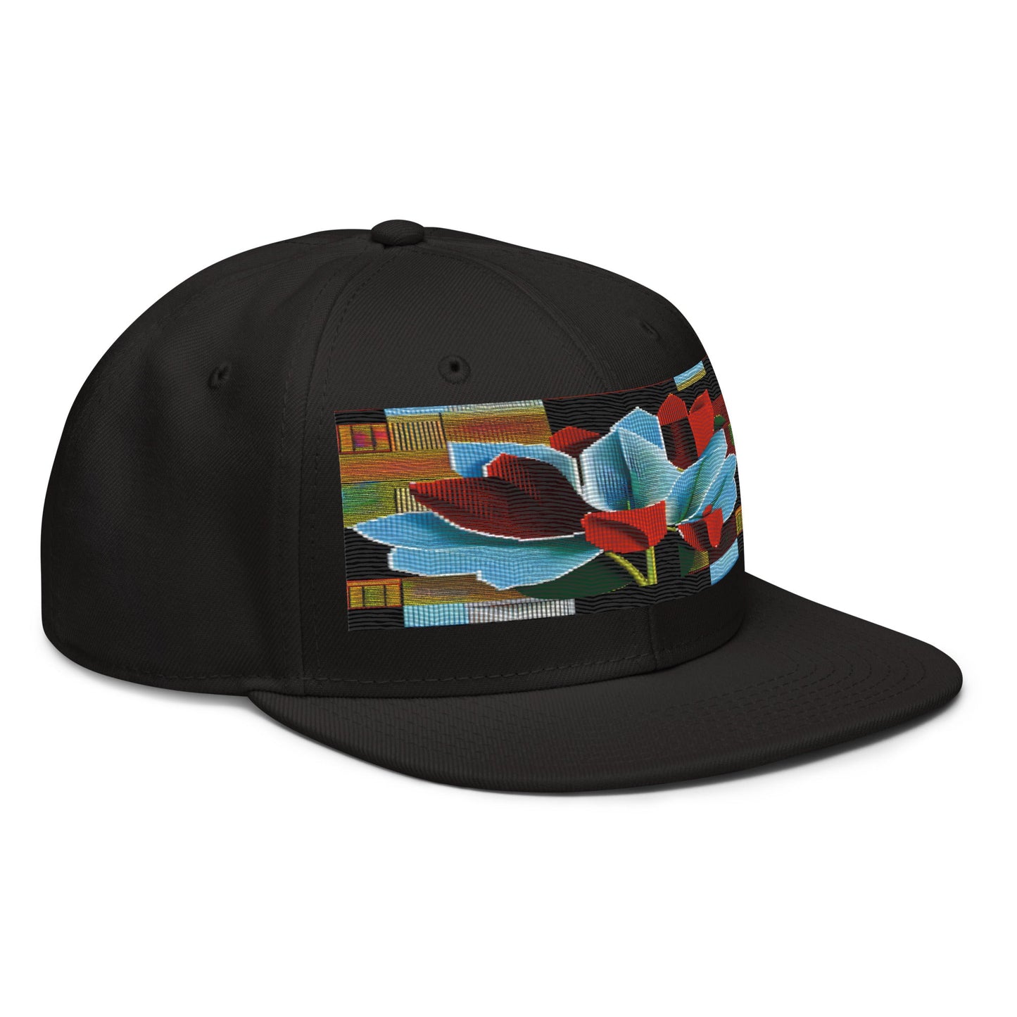 The Ultimate Floral Accessory: Realistic Flower Altarpiece Snapback Hat for Fashionistas - Dhalfashionistt