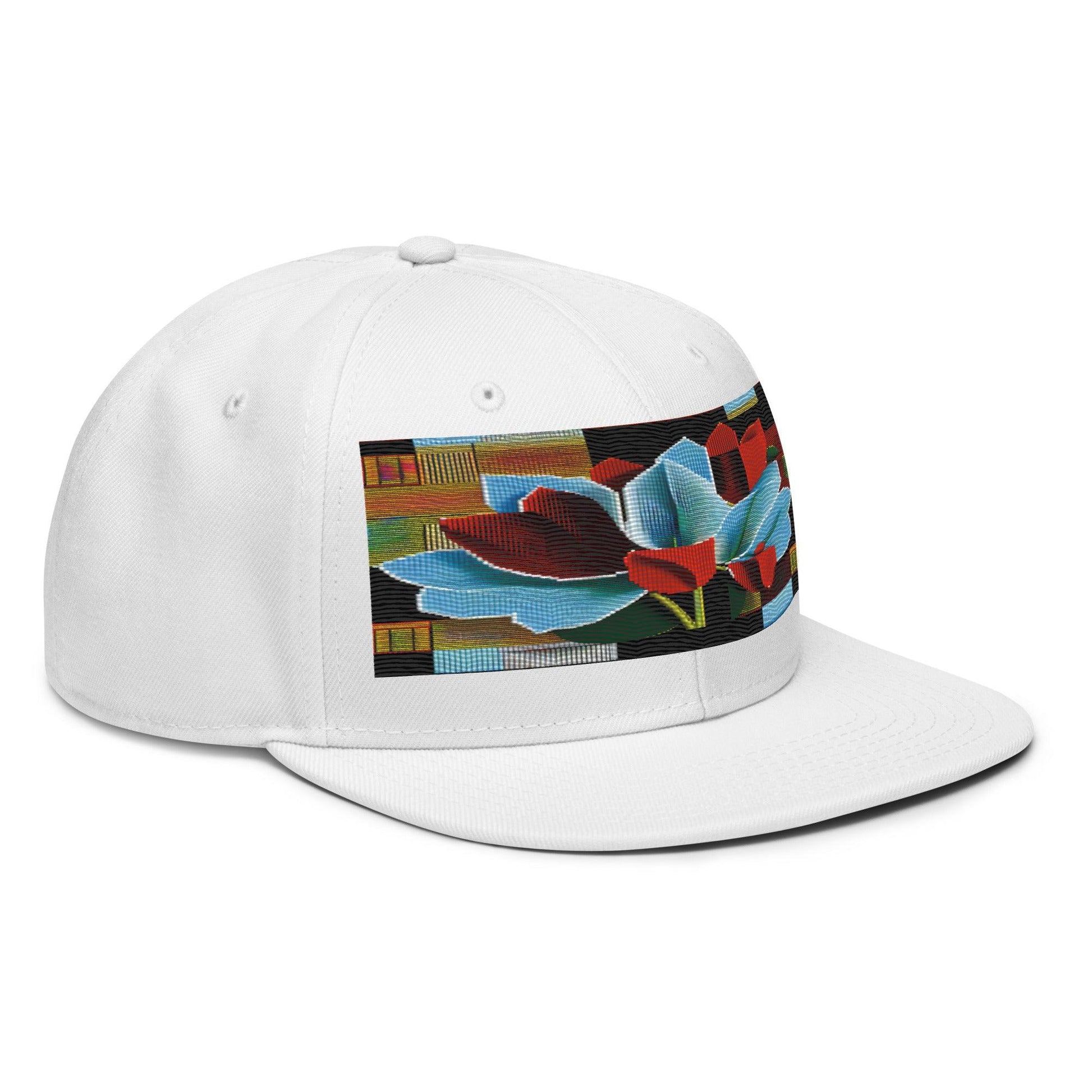 The Ultimate Floral Accessory: Realistic Flower Altarpiece Snapback Hat for Fashionistas - Dhalfashionistt