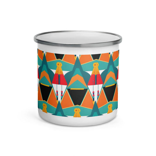 Vibrant Colors Pyramid Egypt Camp Mug: Unique Novelty Gift for Women and Men - Dhalfashionistt