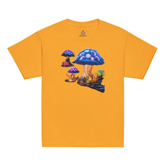 Mushrooms Neon Youth Classic Tee - 100% Cotton at Dhalfashionistt