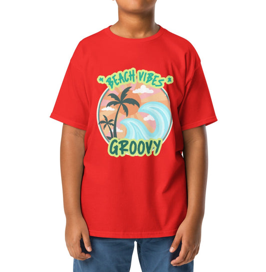 Beach Vibes Groovy Youth classic tee - Good Vibes at Dhalfashionistt